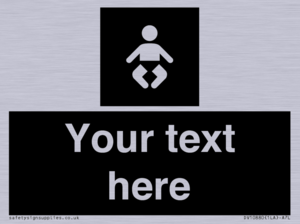 Custom information: black panel baby change